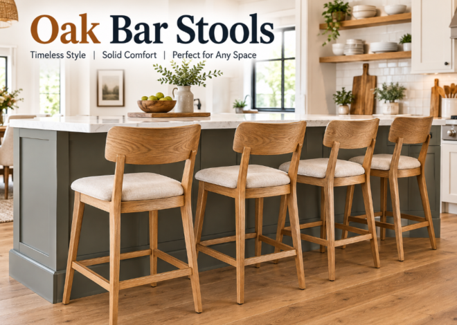 The Beauty and Practicality of Oak Bar Stools