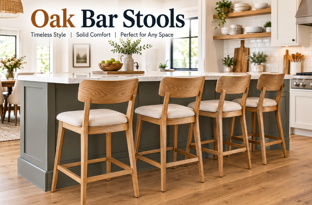 The Beauty and Practicality of Oak Bar Stools